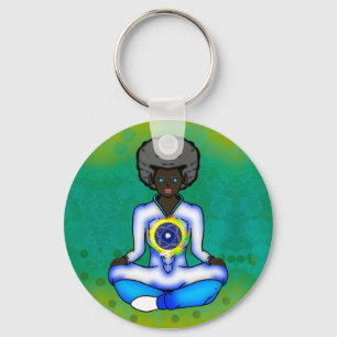 The blue light of protection keychain