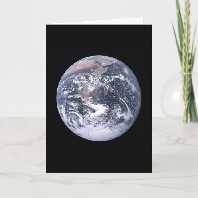 "The Blue Marble" Earth seem from Apollo 17 Card (Front)