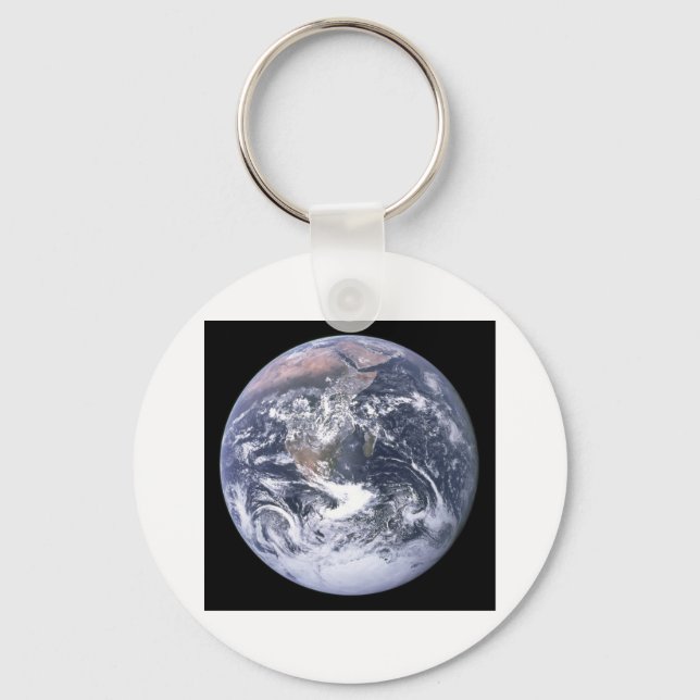 "The Blue Marble" Earth seem from Apollo 17 Keychain (Front)