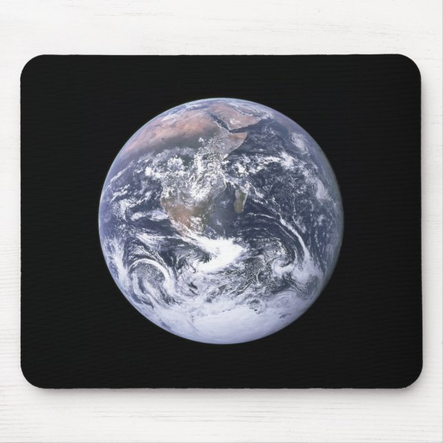 "The Blue Marble" Earth seem from Apollo 17 Mouse Pad (Front)