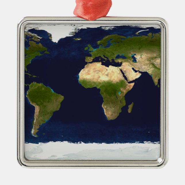 The Blue Marble Metal Ornament (Front)