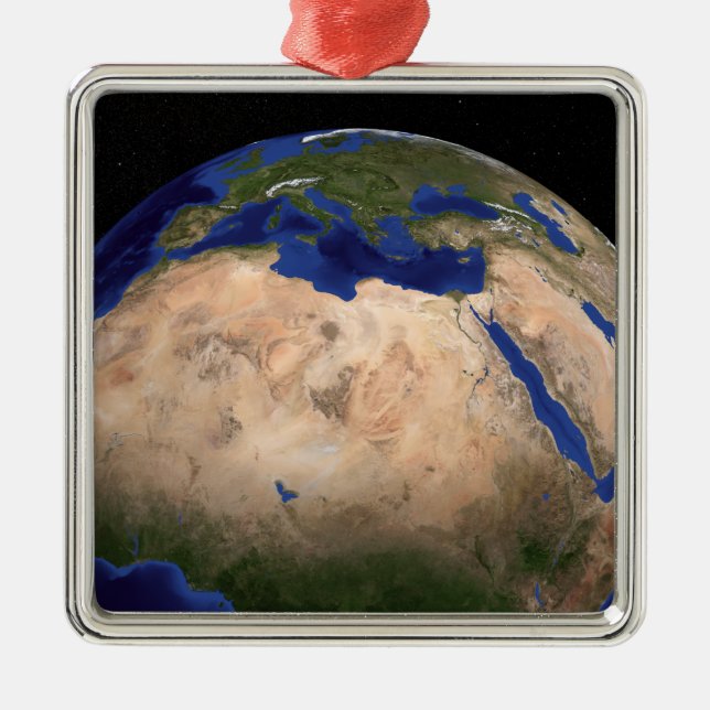 The Blue Marble Next Generation Earth 3 Metal Ornament (Front)