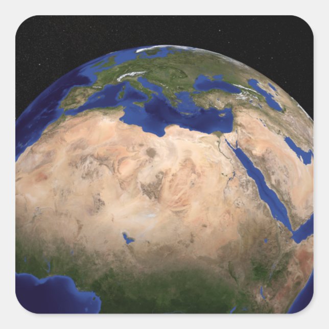 The Blue Marble Next Generation Earth 3 Square Sticker (Front)