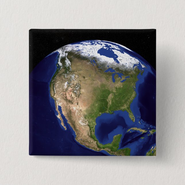 The Blue Marble Next Generation Earth 4 2 Inch Square Button (Front)