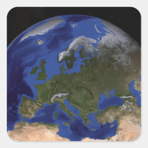 The Blue Marble Next Generation Earth 6 Square Sticker