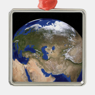 The Blue Marble Next Generation Earth Metal Ornament