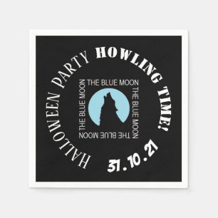 The Blue Moon, Halloween Party Napkin