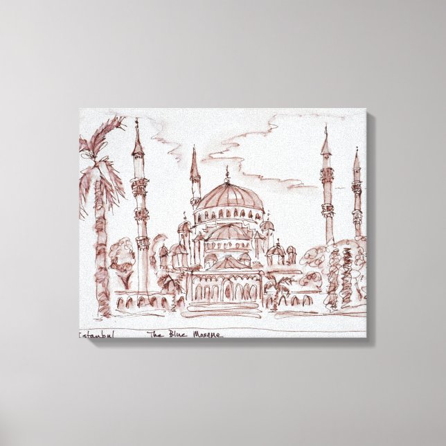 The Blue Mosque | Istanbul, Turkey Canvas Print (Front)