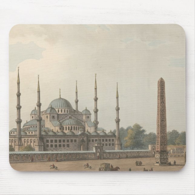 The Blue Mosque of Sultan Ahmed, Istanbul, Turkey Mouse Pad (Front)