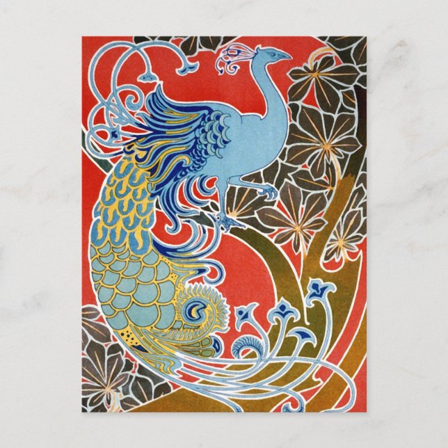The Blue Peacock Postcard (Front)