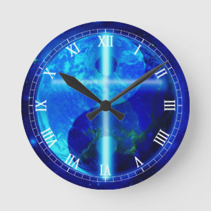 The Blue Planet Round Clock