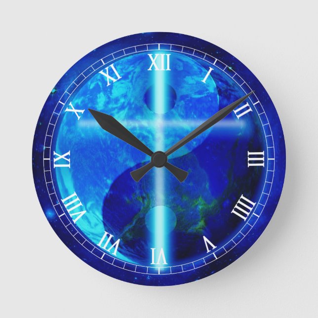 The Blue Planet Round Clock (Front)