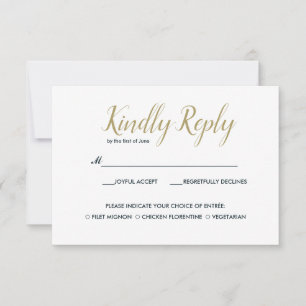 The blue Reef Wedding RSVP with meal choise Card