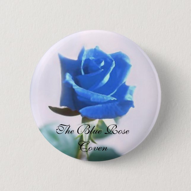 The Blue Rose Coven 2 Inch Round Button (Front)