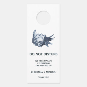 The Blue Seashell    Wedding Guest Door Hanger
