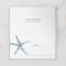 The Blue Starfish  | Nautical Wedding table place