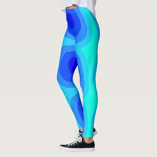 The Blue Swirly Leggings