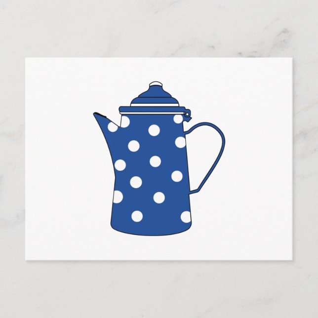 The Blue Teapot Postcard (Front)