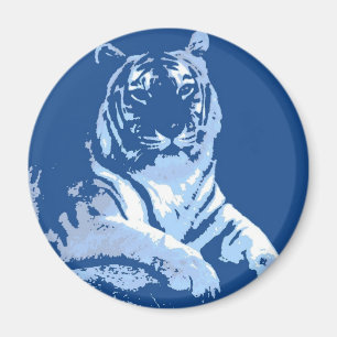 The Blue Tiger Magnet