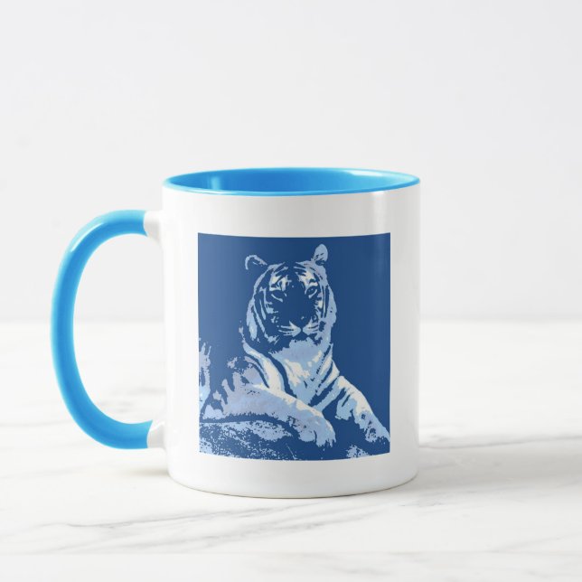 The Blue Tiger Mug (Left)