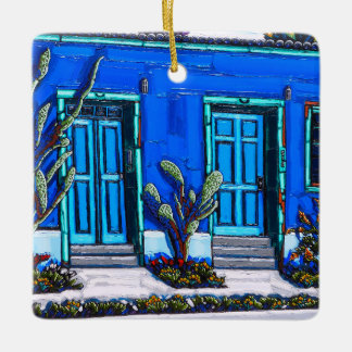 The Blue Tucson Barrio Ceramic Ornament