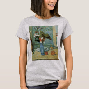 The Blue Vase (Flowers and Fruit) by Paul Cezanne T-Shirt