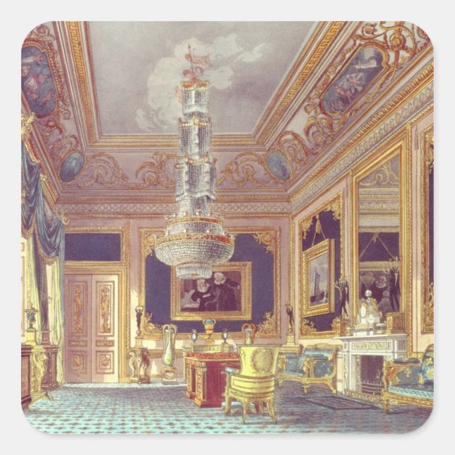 The Blue Velvet Room, Carlton House Square Sticker (Front)