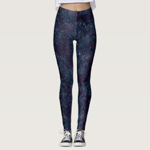 The Blue Velvet Series Design 2 Leggings