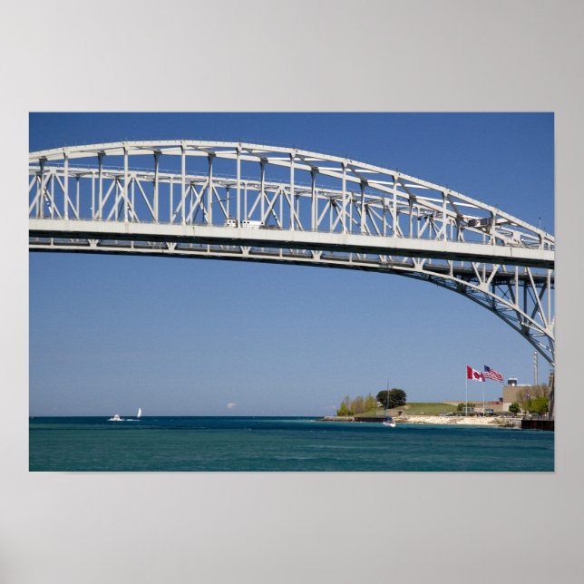 The Blue Water Bridge is a twin-span bridge 2 Poster (Front)