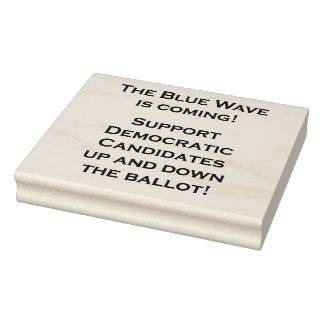 THE BLUE WAVE IS COMING! RUBBER STAMP