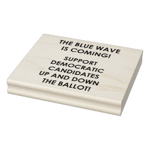 THE BLUE WAVE IS COMING! RUBBER STAMP