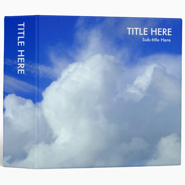 The Blue Yonder (2.0in) Binder (Front/Spine)