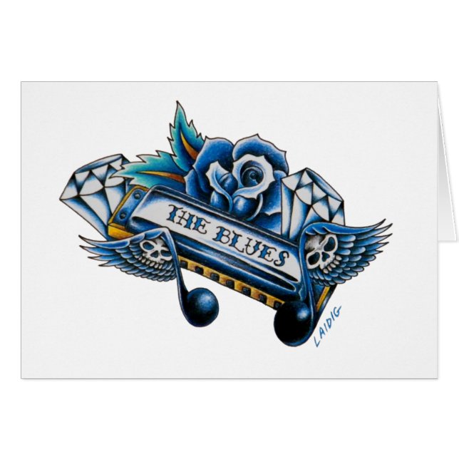 The Blues Harmonica Flash Art (Front Horizontal)