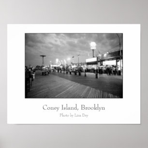 'The Boardwalk at Night' Poster