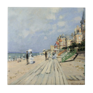 The Boardwalk at Trouville by Claude Monet Tile