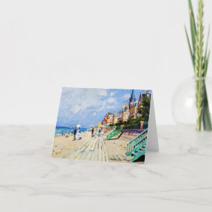 The Boardwalk at Trouville Claude Monet Card
