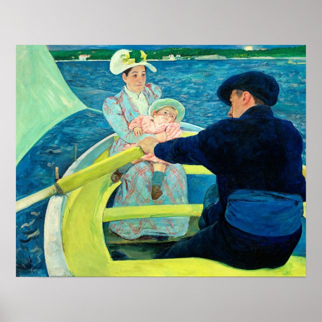 The Boating Party by Mary Cassatt Poster (Front)