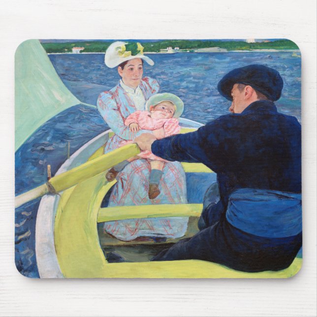 The Boating Party, Mary Cassatt Mouse Pad (Front)