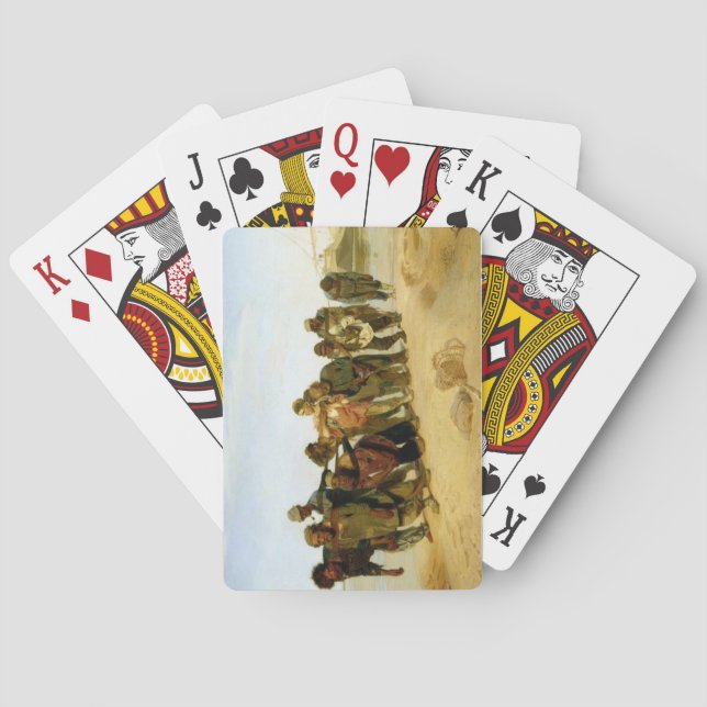 The Boatmen on the Volga, 1870-73 Playing Cards (Back)