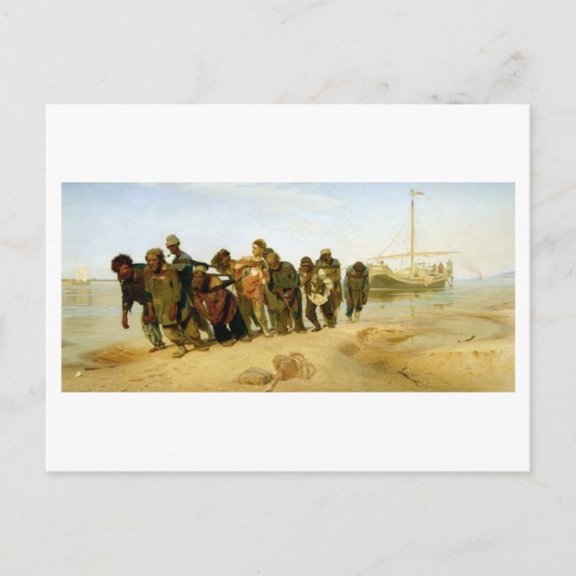 The Boatmen on the Volga, 1870-73 Postcard (Front)