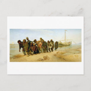 The Boatmen on the Volga, 1870-73 Postcard