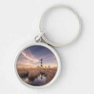 The Bodie Island Lighthouse At Sunset Keychain