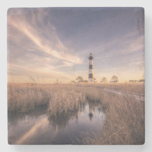 The Bodie Island Lighthouse  At Sunset Stone Coaster