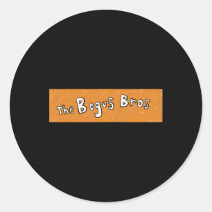 The Bogus Bros Halloween Heist Box Logo  Classic Round Sticker