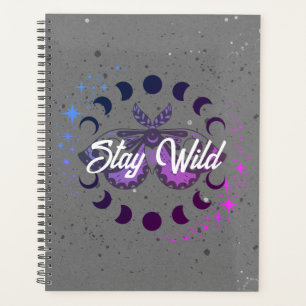 the Bohemian Mystic Stay Wild Moth Planner