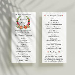 The Bohemian Summer Wedding Collection Program<br><div class="desc">Celebrate in style with these trendy wedding programs. The design is easy to personalize with your special even wording and your guests will be thrilled then they see these fabulous program cards.</div>