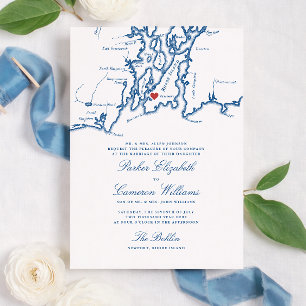 The Bohlin Wedding Invitation – Newport RI Map