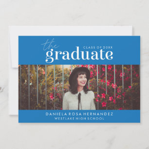 THE BOLD GRADUATE PHOTO GRADUATION INVITATION