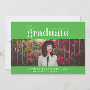 THE BOLD GRADUATE PHOTO GRADUATION INVITATION