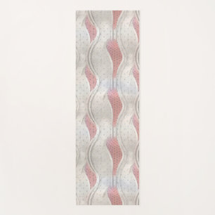 The Bold Metallic 3D Red Grey Texture look  Yoga M Mat
